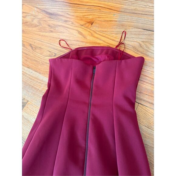 Finders Keepers Lucie Wine Red Midi Dress Size S - Picture 13 of 15